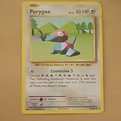 Pokemon Porygon 2016 71/108 Basic 60 HP Tomoaki Imakuni Card - Image 1
