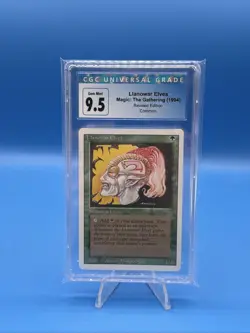 MTG Magic The Gathering Slab Llanowar Elves Revised CGC Gem Mint 9.5 10 1994 - Image 1