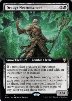 Draugr Necromancer Extended Art - Kaldheim - 351 NM - Image 1