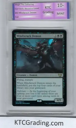Magic Duel Deck Blessed vs Cursed Mindwrack Demon Graded 10- Mint KTCGrading - Image 1