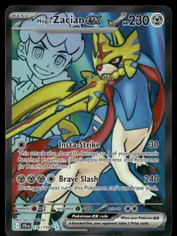 Pokemon Cards Hop's Zacian ex 176/159 Journey Together Ultra Rare NM - Image 1