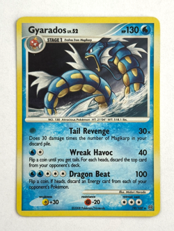 Pokemon TCG Gyarados (DP Stormfront) 019/100 Holo Rare Deck Exclusives SWIRL - Image 1