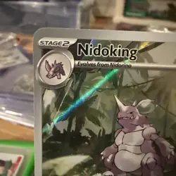 Pokemon TCG Nidoking 174/165 Scarlet & Violet 151 Illustration Rare Card Holo NM - Image 4