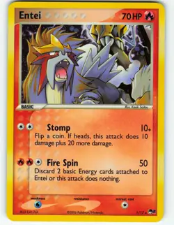 Entei - Holo - 1/17 Pop Series 2 - Pokemon TCG - 2006 - Image 1