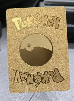 Pokemon Flareon VMAX 320hp Gold Foil Fan Art Collector Card TCG - Image 2