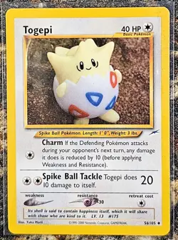 Pokemon 2002 Neo Destiny Togepi 56 MP - Image 1