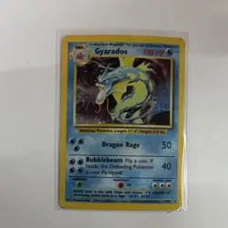 Pokemon Gyarados Base Set 006/102 Holo Rare Stage 1 100 HP English Card - Image 1