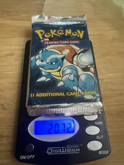 pokemon base set booster pack blastoise sealed - Image 3