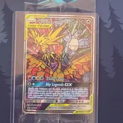 Pokemon Moltres & Zapdos & Articuno GX 300 HP SM210 SM TAG TEAM Full Art Holo - Image 1