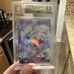 2025 One Piece Best Premium Booster Vol.2 Alt Art #078 Gum-Gum Giant BGS 9.5 - Image 1