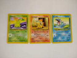 Pokemon Gen 2 Starters - Chikorita Cyndaquil Totodile - Exact Cards! - Image 1