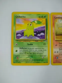 Pokemon Gen 2 Starters - Chikorita Cyndaquil Totodile - Exact Cards! - Image 2