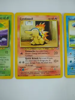 Pokemon Gen 2 Starters - Chikorita Cyndaquil Totodile - Exact Cards! - Image 3