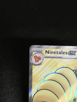 Pokemon Ninetales EX TCG Full Art Scarlet Violet Card 186/165 - Image 3
