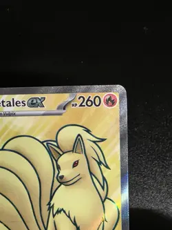 Pokemon Ninetales EX TCG Full Art Scarlet Violet Card 186/165 - Image 4