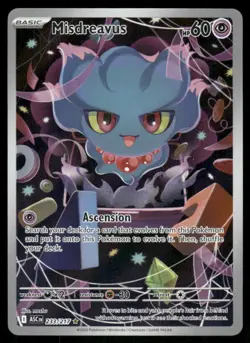 Pokemon Cards Misdreavus 233/217 Ascended Heroes Illustration Rare NM - Image 1