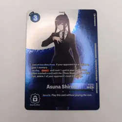 Asuna Shiroki P-212 Promo Foil Box Topper Hackers' Slumber Digimon Card Game - Image 1