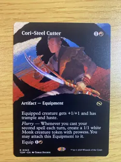 Cori-Steel Cutter (Borderless) - Tarkir: Dragonstorm (TDM) Regular MTG - Image 1