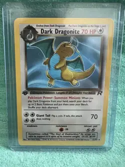 Pokemon TCG Dark Dragonite 22/82 Team Rocket Regular First Edition (Excellent/LP - Image 1
