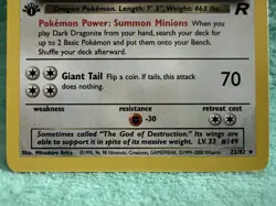 Pokemon TCG Dark Dragonite 22/82 Team Rocket Regular First Edition (Excellent/LP - Image 5