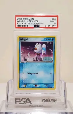 2006 Pokemon EX Crystal Guardians Wingull Reverse Foil 70/100 PSA 9 Mint - Image 1