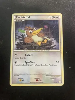 Farfetch'd - 19/123 - Rare - Reverse Holo LP, English Pokemon HeartGold SoulSilv - Image 1