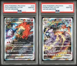 【PSA10】Charizard Mewtwo SAR Set 212-221/172 S12a VSTAR Universe Japanese Pokemon - Image 1