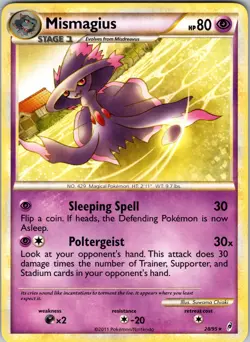 Mismagius 28/95 Call of Legends Normal Pokemon TCG NM - Image 1