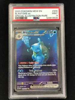 Pokemon 2023 Blastoise EX 200/165 PSA 9 - Image 1