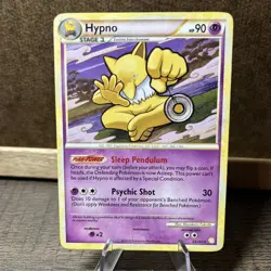 Pokemon TCG - Hypno 23/123 Non-Holo Rare - 2010 HGSS Base Set - LP+ - Image 1