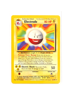 Electrode 21/102 Rare Non-Holo LP Pokemon TCG WOTC Base Set Unlimited English - Image 1