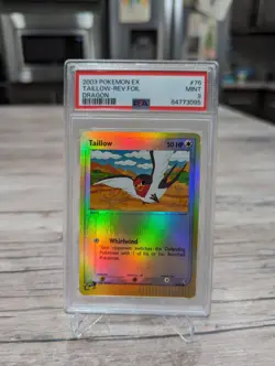 2003 Pokemon EX Dragon Taillow Reverse Foil 76/97 PSA 9 Mint - Image 1