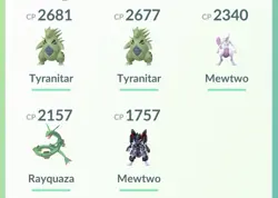 Pokemon Go PTC Acc, Guaranteed Lucky Armor Mewtwo - Image 2