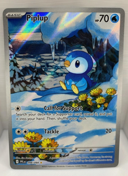 Pokemon TCG Piplup 098/094 Me02: Phantasmal Flames Illustration Rare Holo NM/M - Image 1