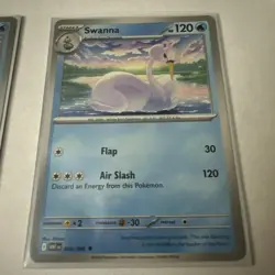 Pokemon Swanna (Master Ball Pattern) 026/086 White Flare Reverse Holo 🔥 - Image 3