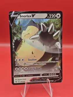 Snorlax V #141/202 SWSH01: Sword & Shield Base Set Pokemon Near Mint or Better - Image 1
