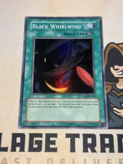 Yu-Gi-Oh TCG Black Whirlwind TU01-EN005 Super Rare LP - Image 2