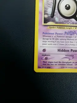 Pokemon Card Unown N 50/75 Neo Discovery Uncommon - Image 4