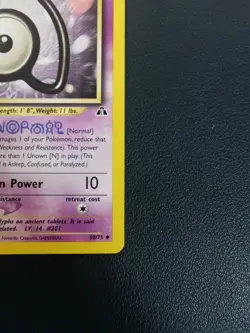 Pokemon Card Unown N 50/75 Neo Discovery Uncommon - Image 5