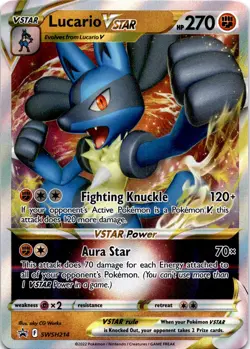 Lucario VSTAR Promo SWSH: Sword & Shield Promo Cards SWSH214 NM - Image 1