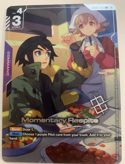 Momentary Respite Alternate Art Winner Foil - GD02-112 - Gundam TCG Card Game - Image 1