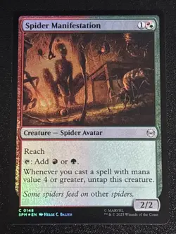 MTG Universes Beyond: Spider-man Spider Manifestation Foil 0148 NM - Image 1