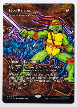 Teenage Mutant Ninja Turtles Leo's Katana 18 Magic the Gathering TMNT - Image 1