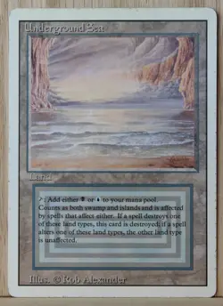Underground Sea x1 Revised Edition Magic the Gathering MTG - Image 1