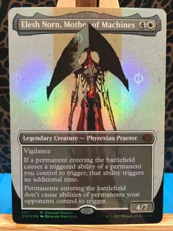MTG - Elesh Norn, Mother of Machines. Phyrexia All Will Be. Foil Concept Praetor - Image 1