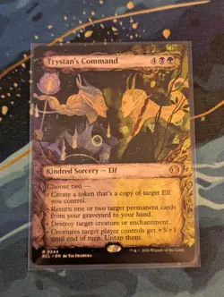 MTG Trystan's Command SHOWCASE - NM - Lorwyn Eclipsed - Image 1