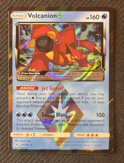 Pokemon TCG Volcanion Prism Star Forbidden Light 31/131 Holo Rare NM - Image 1