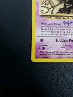 Pokemon Card Unown F 48/75 Neo Discovery Uncommon - Image 4