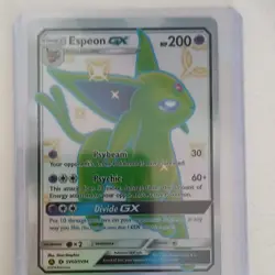 Pokemon Espeon GX Full Art Shiny Holo Rare Card SV60/SV94 Hidden Fates English - Image 2