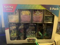 Pokemon PALDEAN FATES 5 Pack Tins Costco Exclusive - Brand New Sealed - Image 1